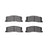 Dynamite Friction 4000-0501-00 Disc Brake Pad Set - Rear