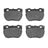 Dynamite Friction 4000-0520-10 Disc Brake Pad Set - Front