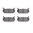 Dynamite Friction 4000-0584-00 Disc Brake Pad Set - Rear