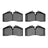 Dynamite Friction 4000-0609-00 Disc Brake Pad Set - Front