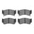 Dynamite Friction 4000-0668-00 Disc Brake Pad Set - Front