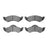 Dynamite Friction 4000-0820-00 Disc Brake Pad Set - Front