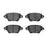 Dynamite Friction 4000-0911-00 Disc Brake Pad Set - Rear