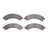Dynamite Friction 4000-0989-00 Disc Brake Pad Set - Rear