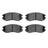 Dynamite Friction 4000-1104-00 Disc Brake Pad Set - Front