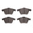 Dynamite Friction 4000-1186-00 Disc Brake Pad Set - Front
