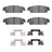 Dynamite Friction 4000-1194-12 Disc Brake Pad Set - Rear