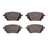 Dynamite Friction 4000-2207-00 Disc Brake Pad Set - Rear