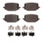 Dynamite Friction 4000-2231-01 Disc Brake Pad Set - Rear