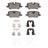 Dynamite Friction 4000-2308-01 Disc Brake Pad Set - Rear