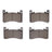 Dynamite Friction 4000-2418-00 Disc Brake Pad Set - Front