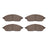 Dynamite Friction 4000-2436-00 Disc Brake Pad Set - Front or Rear