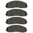 Dynamite Friction 4000-2490-00 Disc Brake Pad Set - Front