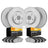 Dynamite Friction 4204-55004 Disc Brake Kit - Front and Rear