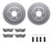 Dynamite Friction 4212-54003 Disc Brake Kit - Rear
