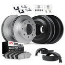 Dynamic Friction 4514-47162 Disc Brake Pad and Rotor / Drum Brake Shoe and Drum Kit - Front and Rear
