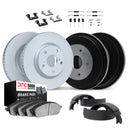 Dynamic Friction 4514-54151 Disc Brake Pad and Rotor / Drum Brake Shoe and Drum Kit - Front and Rear