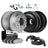 Dynamite Friction 4514-54167 Disc Brake Pad and Rotor / Drum Brake Shoe and Drum Kit - Front and Rear