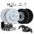 Dynamite Friction 4514-76091 Disc Brake Pad and Rotor / Drum Brake Shoe and Drum Kit - Front and Rear