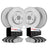 Dynamite Friction 4604-11480 Disc Brake Kit - Front and Rear