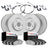 Dynamite Friction 4624-10358 Disc Brake Kit - Front and Rear