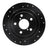 Dynamite Friction 633-13008L Disc Brake Rotor - Rear Left