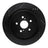 Dynamite Friction 633-75042L Disc Brake Rotor - Rear Left