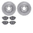 Dynamite Friction 6502-31707 Disc Brake Kit - Rear