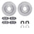 Dynamite Friction 6512-03338 Disc Brake Kit - Front