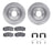 Dynamite Friction 6512-47307 Disc Brake Kit - Front