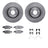 Dynamite Friction 6612-68019 Disc Brake Kit - Front