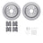 Dynamite Friction 6612-75010 Disc Brake Kit - Rear