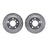 Dynamite Friction 7002-31075 Disc Brake Rotor Set - Rear