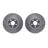 Dynamite Friction 7002-54053 Disc Brake Rotor Set - Front