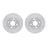 Dynamite Friction 7002-76001 Disc Brake Rotor Set - Front