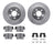 Dynamite Friction 7212-39028 Disc Brake Kit - Rear