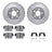 Dynamite Friction 7212-39037 Disc Brake Kit - Rear