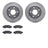 Dynamite Friction 7502-48035 Disc Brake Kit - Rear
