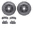 Dynamite Friction 7502-48126 Disc Brake Kit - Front