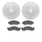 Dynamite Friction 7502-54023 Disc Brake Kit - Front
