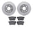 Dynamite Friction 7502-58018 Disc Brake Kit - Rear