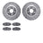 Dynamite Friction 7502-59358 Disc Brake Kit - Front
