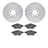 Dynamite Friction 7502-65016 Disc Brake Kit - Front