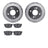 Dynamite Friction 7502-67008 Disc Brake Kit - Rear