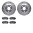 Dynamite Friction 7502-67500 Disc Brake Kit - Front