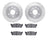 Dynamite Friction 7502-68006 Disc Brake Kit - Rear