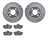Dynamite Friction 7502-74007 Disc Brake Kit - Front