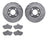 Dynamite Friction 7502-74008 Disc Brake Kit - Front