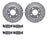 Dynamite Friction 7502-74075 Disc Brake Kit - Front