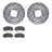 Dynamite Friction 7502-76130 Disc Brake Kit - Front